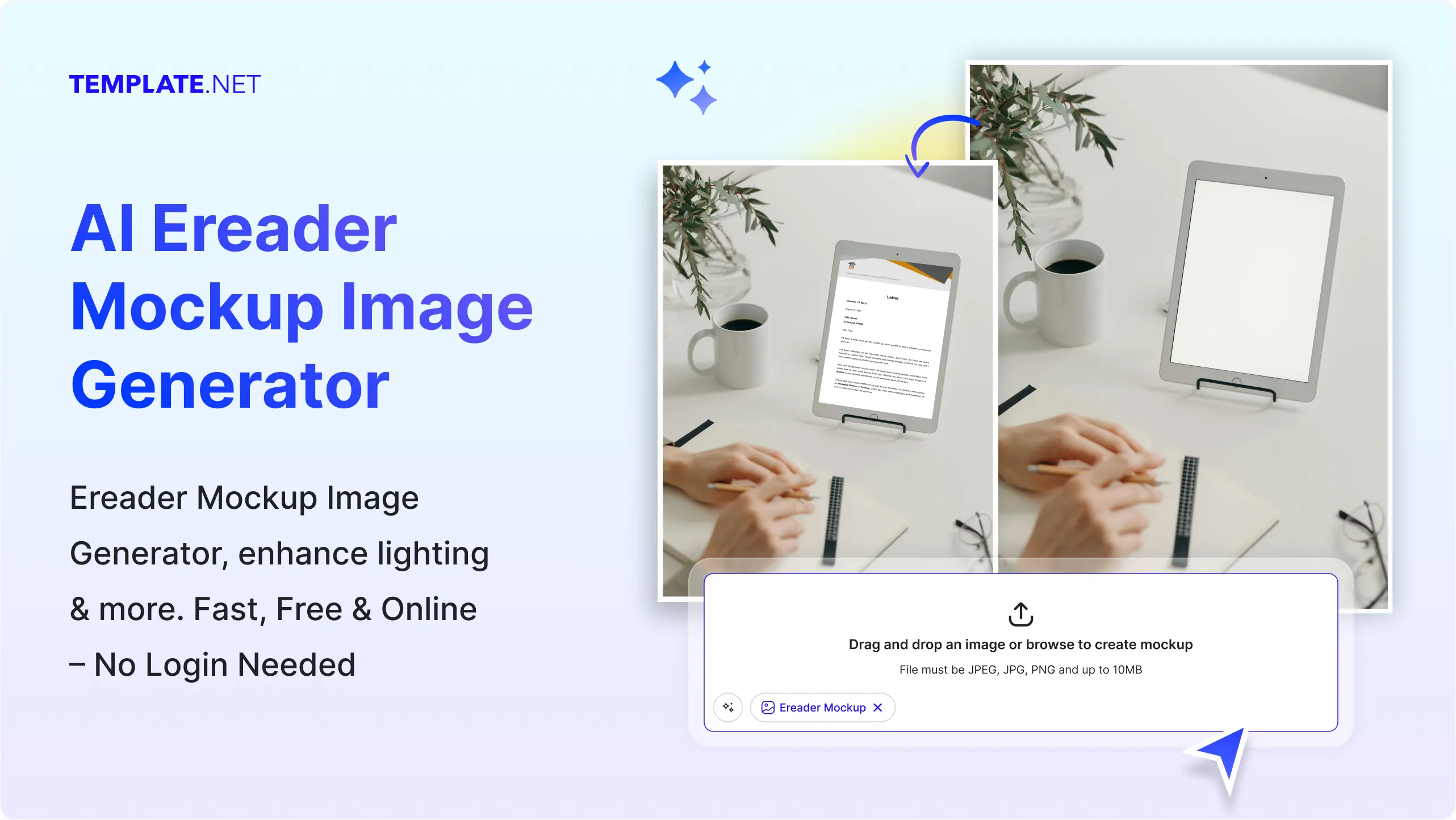 Free AI E-reader Mockup Image Generator, Free AI E-reader Mockup Maker Online 